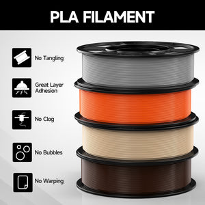 PLA-Wood/Orange/Gray/Coffee 250g*4