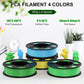 PLA- green/ yellow/ bright green/ sky blue  250g