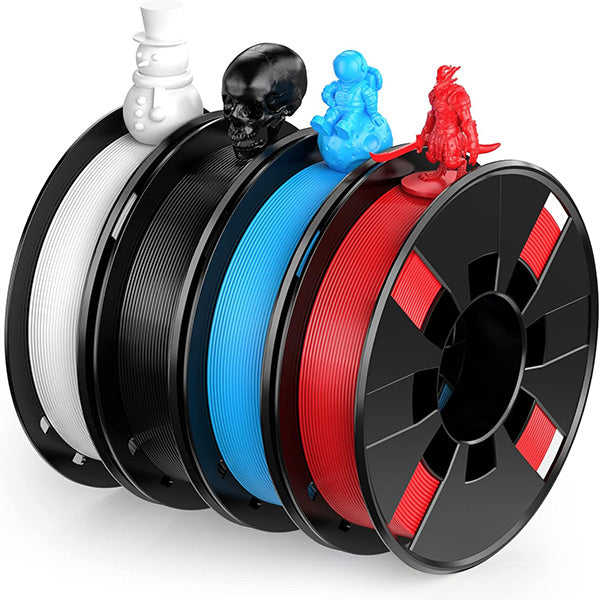 PLA- Black/ White/ Blue/ Red  200g*4